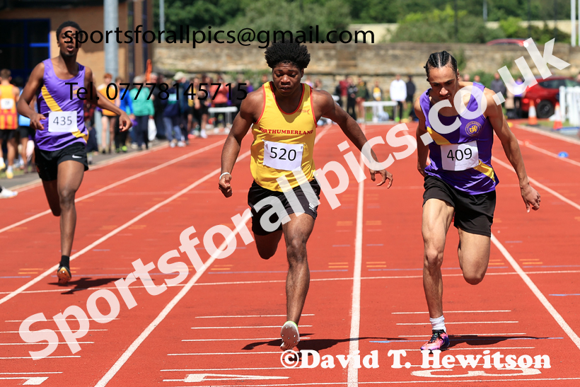 Sprints, 2026 Northern Schools Inter Counties, Wentworth, Hexham. Photo: David T. Hewitson/Sports for All Pics